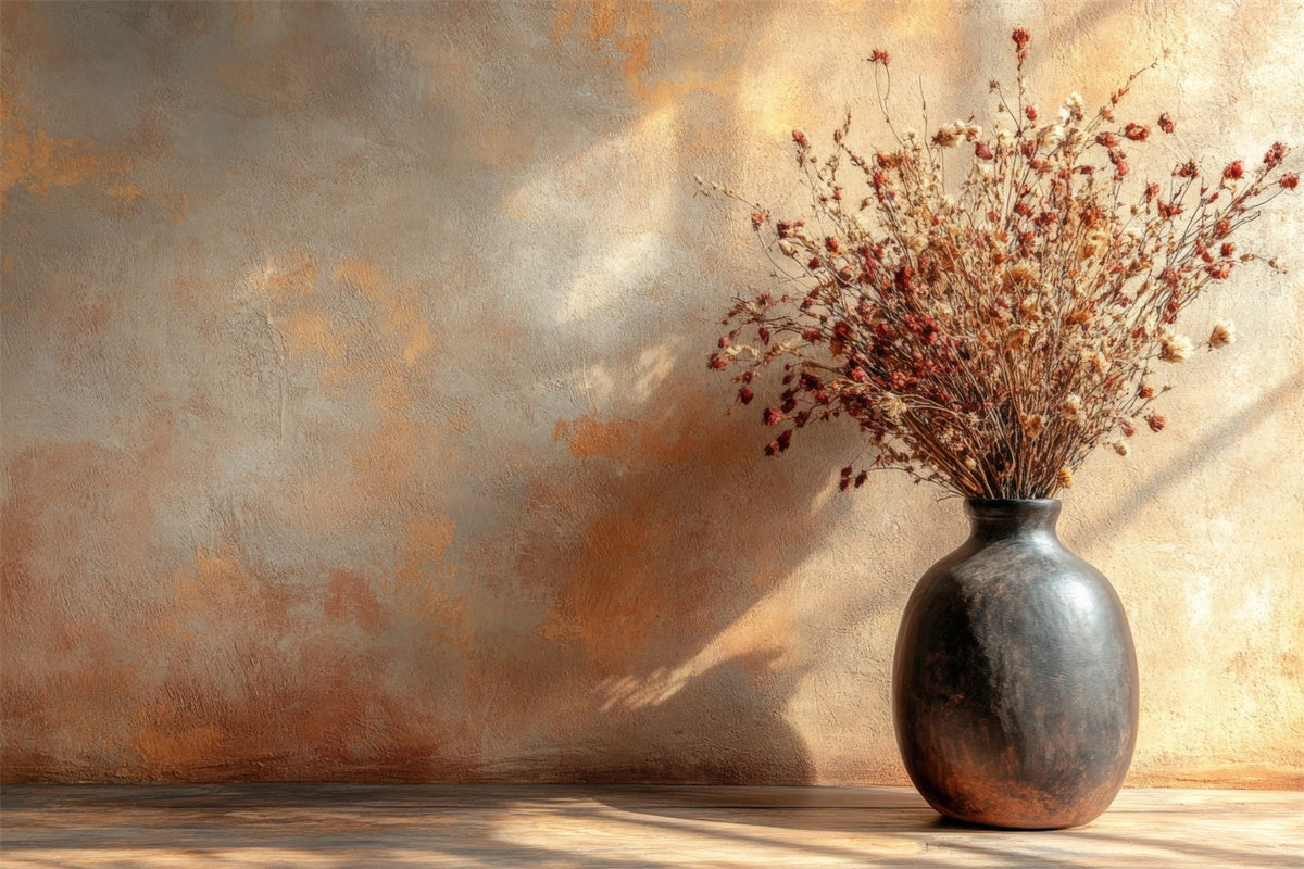 Mother's Day Backdrop Rustic Earthy Terracotta Vase Backdrop GQ2-193