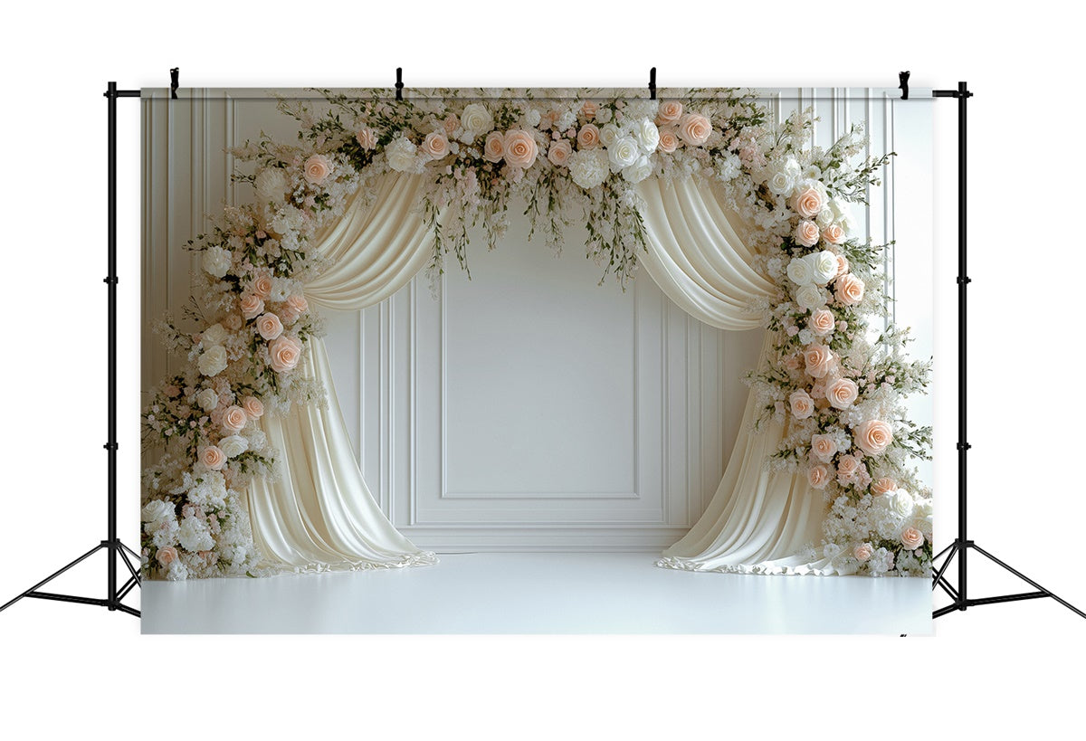 Mother's Day Photo Backdrops Romantic Rose Soft Drapes Backdrop GQ2-200