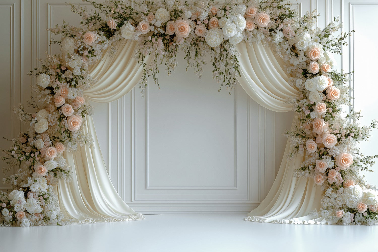 Mother's Day Photo Backdrops Romantic Rose Soft Drapes Backdrop GQ2-200