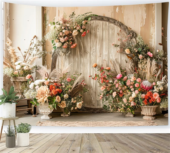 Boho Backdrop Dreamy Floral Pastels Photography Backdrop GQ2-30