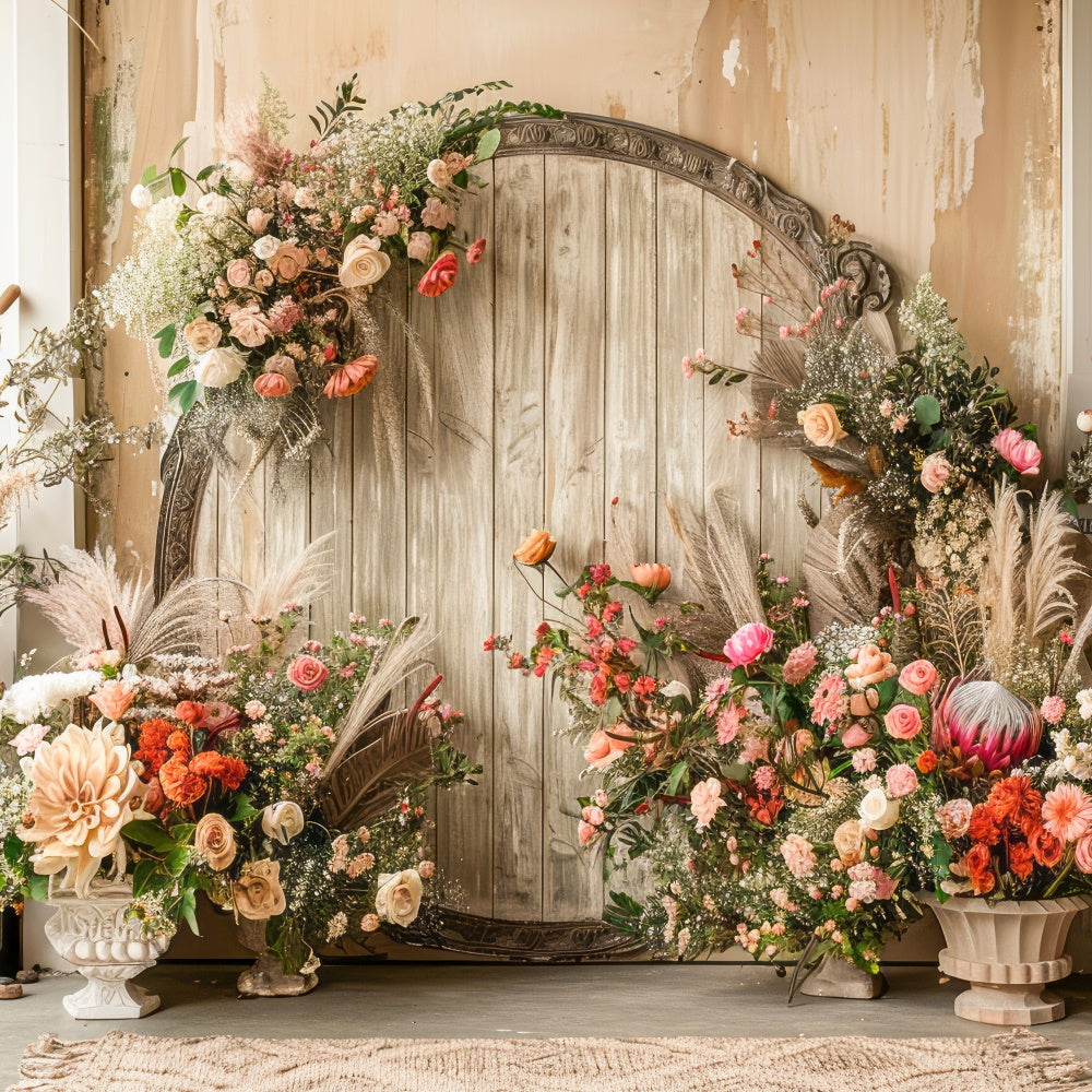 Boho Backdrop Dreamy Floral Pastels Photography Backdrop GQ2-30