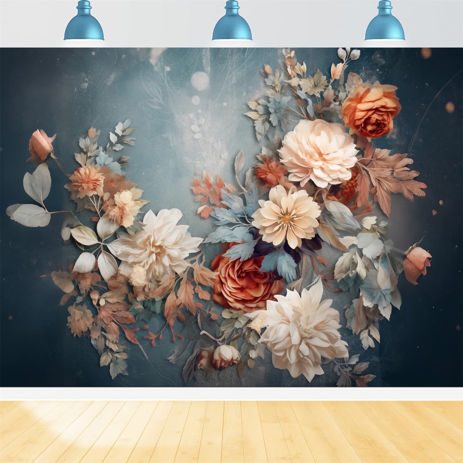 Artistic Backdrop Midnight Floral Serenity Backdrop GTY-101