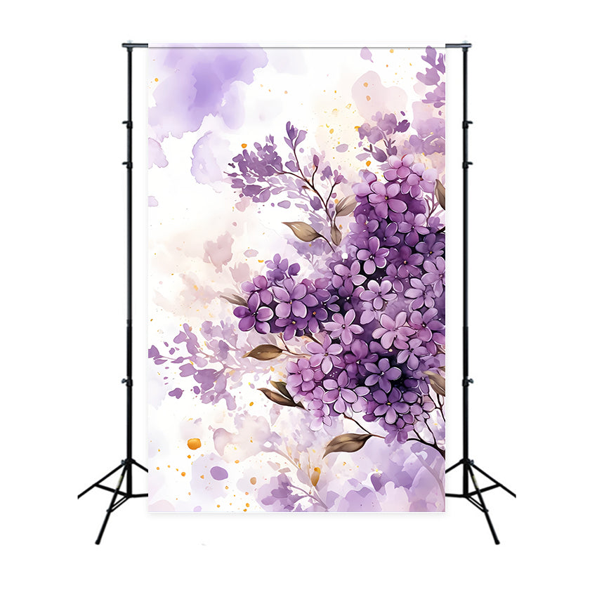 Fine Art Backdrops Dreamy Lilac Watercolor Backdrop GTY-106