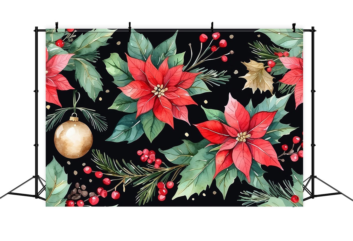 Fine Art Backdrops Classic Holiday Floral Pattern Backdrop GTY-112