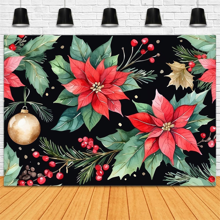 Fine Art Backdrops Classic Holiday Floral Pattern Backdrop GTY-112