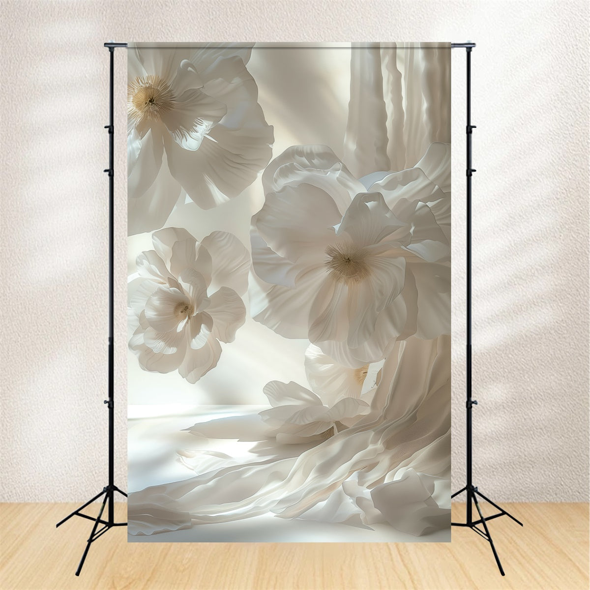 Fine Art Backdrop Graceful White Flower Serenity Backdrop GTY-119