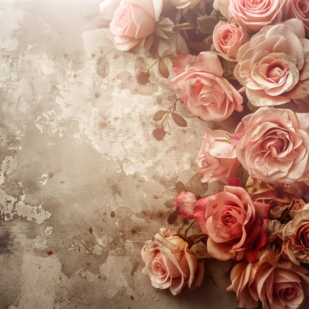 Backdrop Fine Art Rustic Vintage Rose Texture Backdrop GTY-60