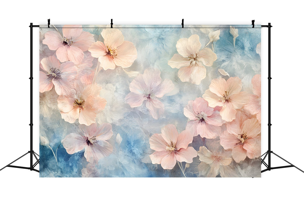 Fine Art Backdrop Soft Watercolor Blossom Backdrop GTY-64