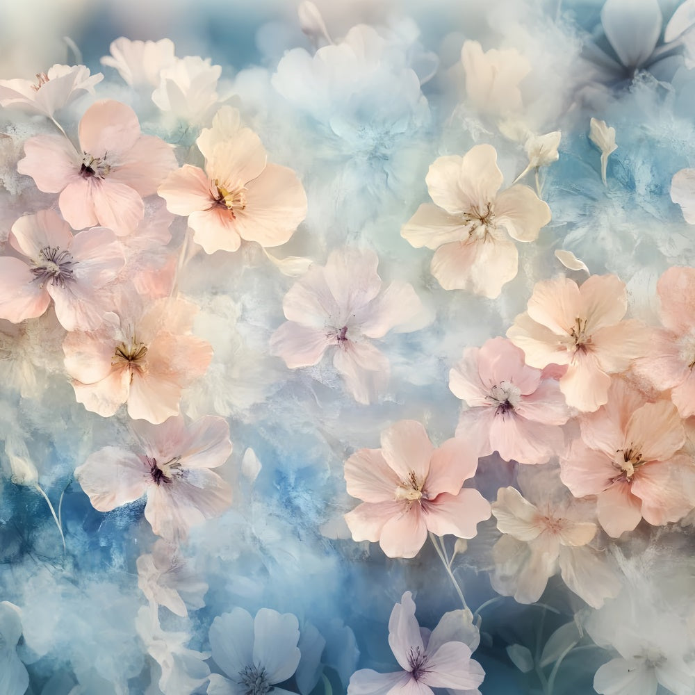 Fine Art Backdrop Soft Watercolor Blossom Backdrop GTY-64