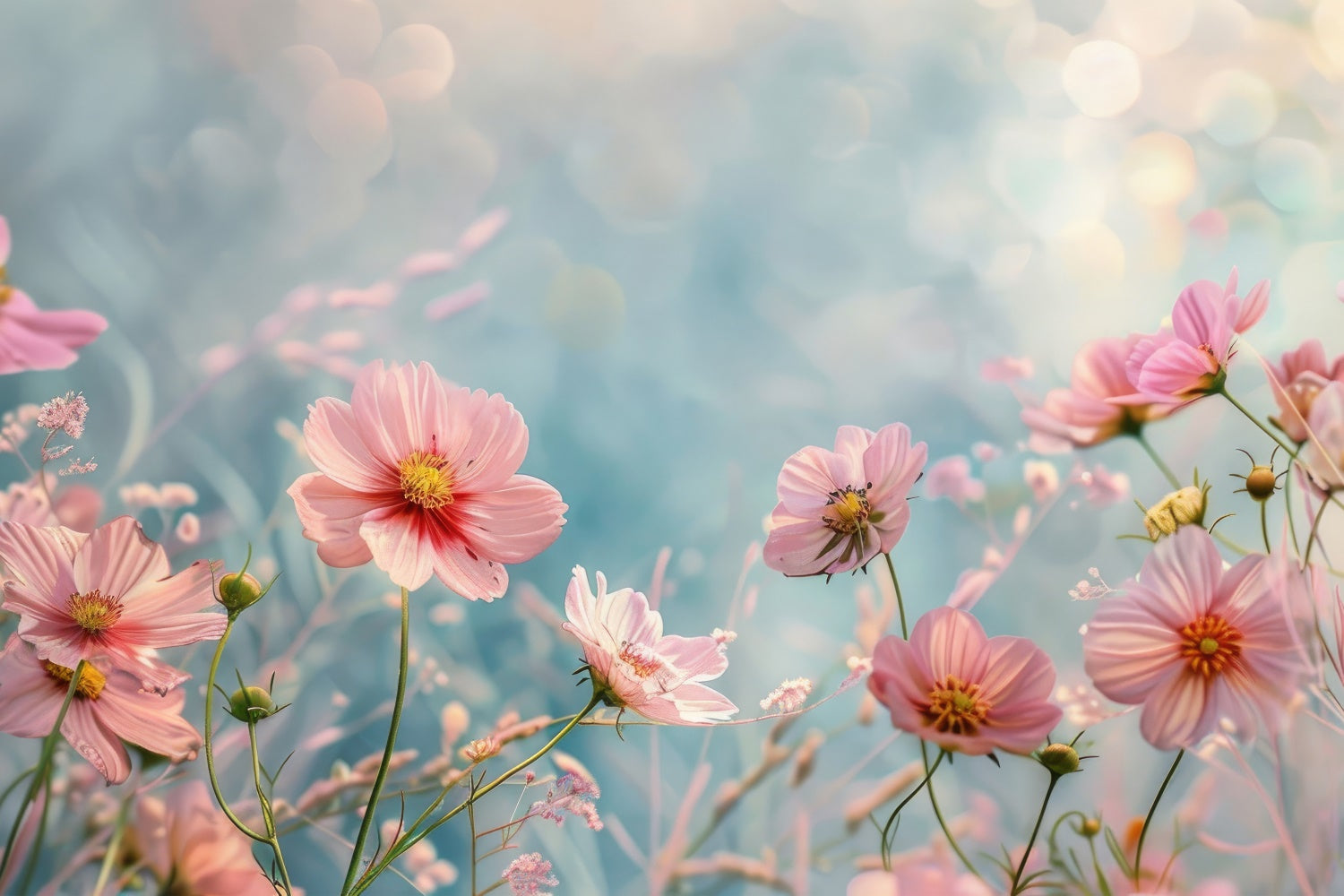 Fine Art Backdrops Dreamy Pink Blossom Breeze Backdrop GTY-65