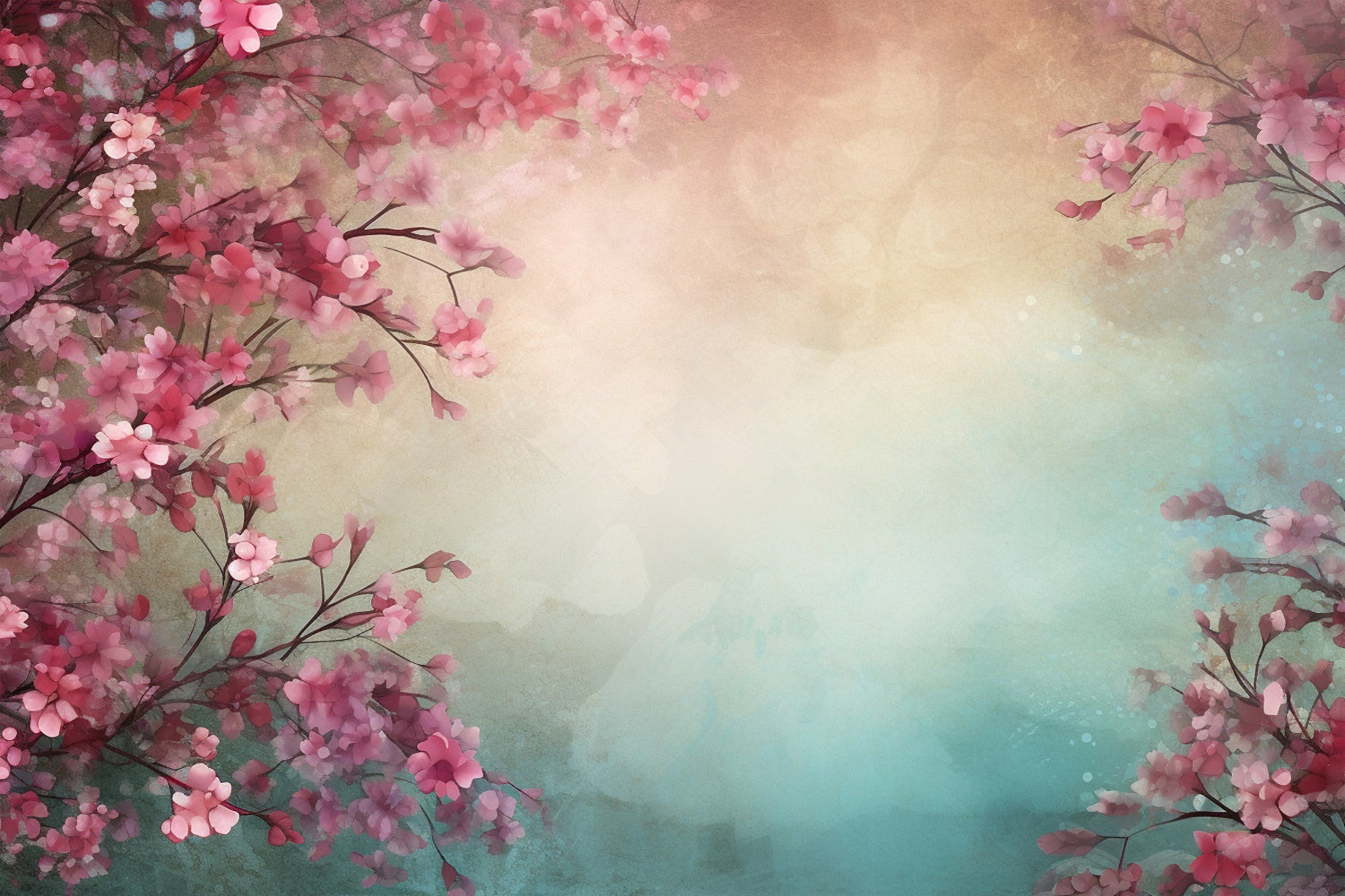 Fine Art Backdrops Dreamy Pink Cherry Blossom Backdrop GTY-67