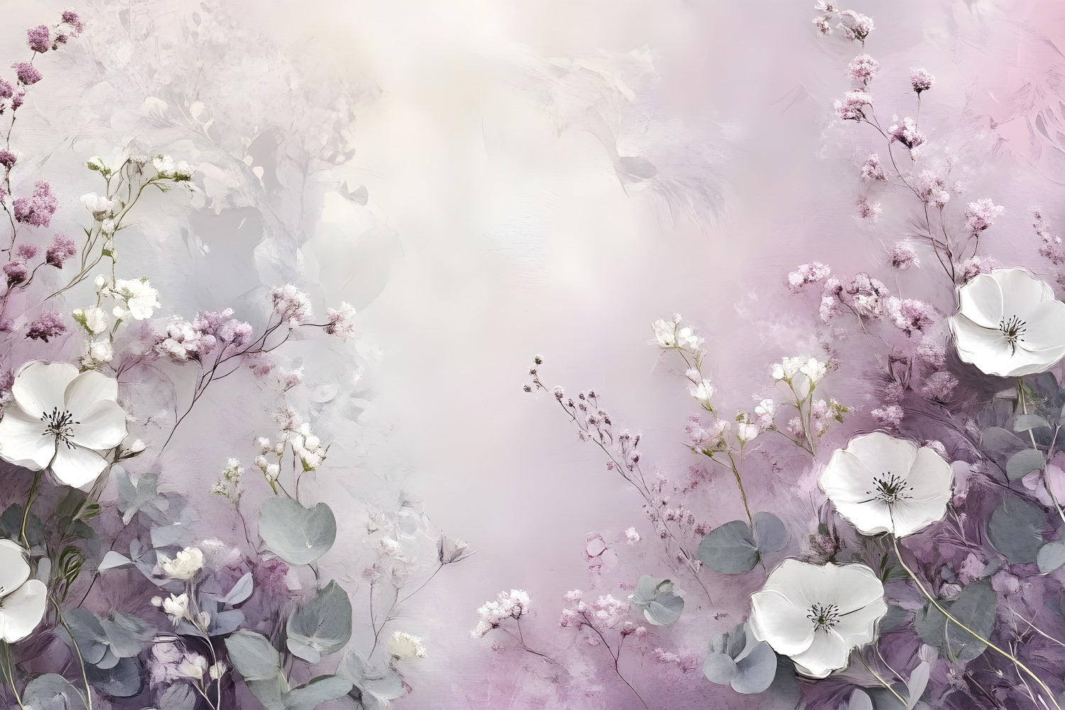 Artistic Backdrop Lavender Floral Dream Backdrop GTY-69