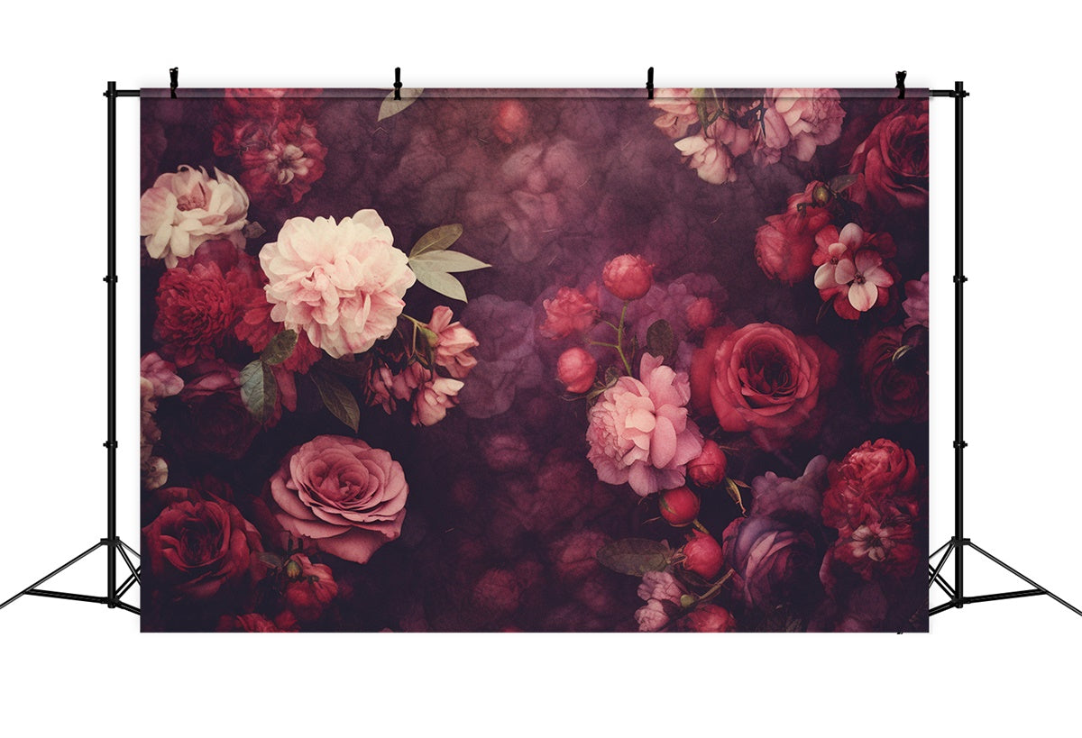 Fine Art Backdrops Dark Romance Vintage Floral Backdrop GTY-73