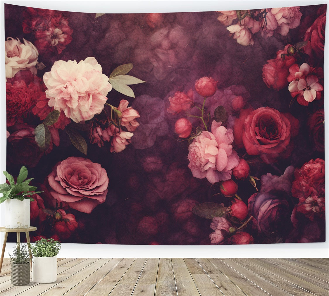 Fine Art Backdrops Dark Romance Vintage Floral Backdrop GTY-73