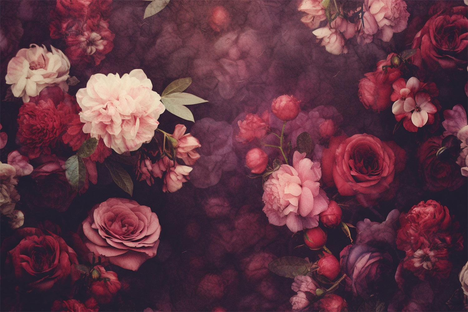 Fine Art Backdrops Dark Romance Vintage Floral Backdrop GTY-73