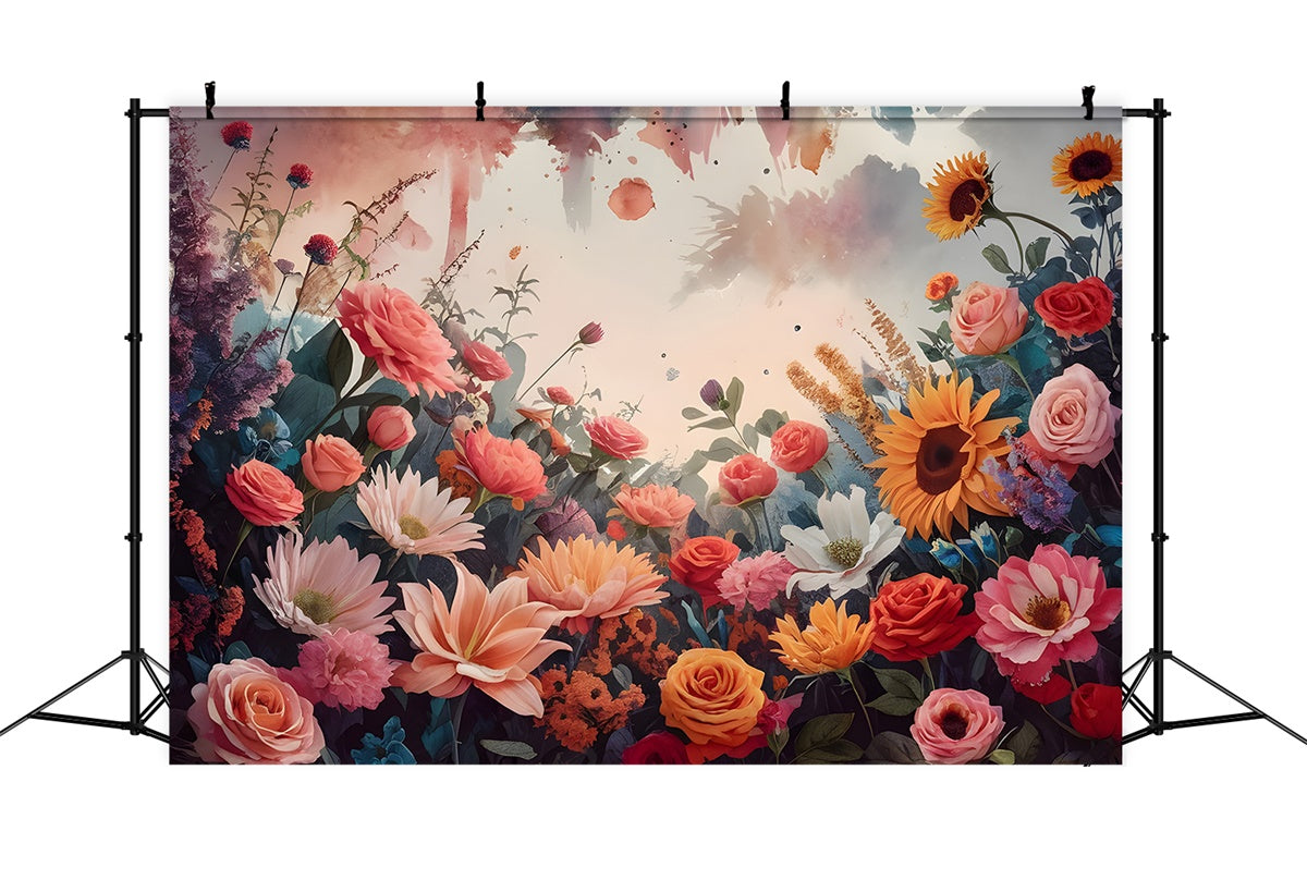 Backdrops Fine Art Enchanting Floral Fantasy Backdrop GTY-94