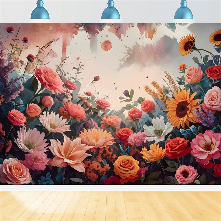 Backdrops Fine Art Enchanting Floral Fantasy Backdrop GTY-94