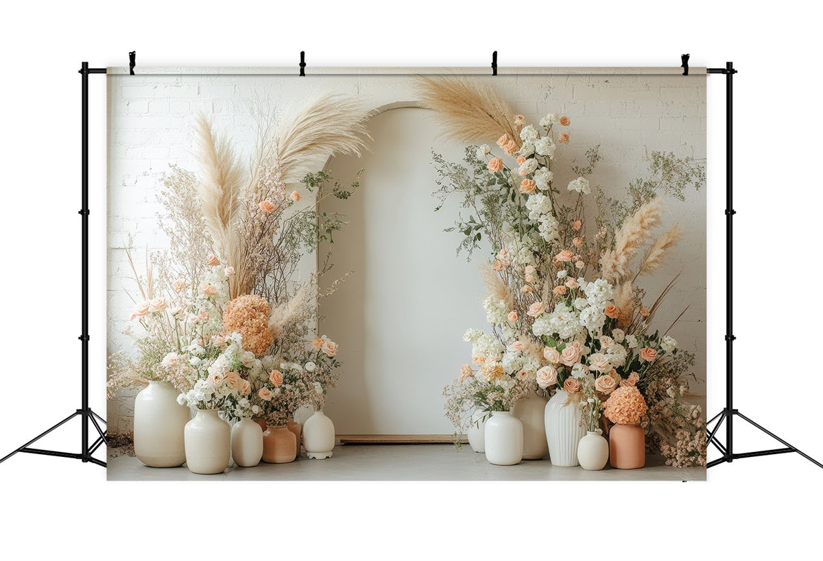 Maternity Photography Backdrops Elegant Dried Flower Arch Backdrop GTY2-23