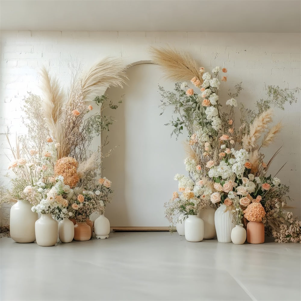 Maternity Photography Backdrops Elegant Dried Flower Arch Backdrop GTY2-23