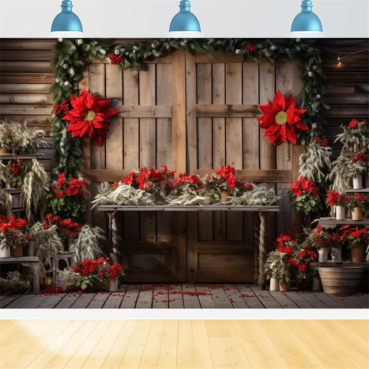 Maternity Photography Backdrops Rustic Festive Barn Door Backdrop GTY2-29