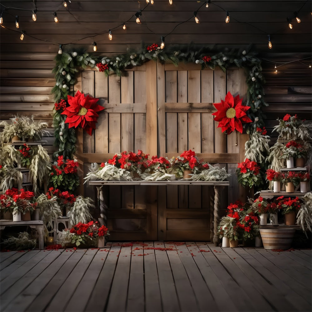 Maternity Photography Backdrops Rustic Festive Barn Door Backdrop GTY2-29