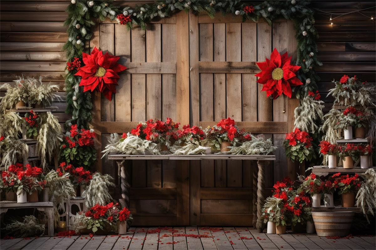 Maternity Photography Backdrops Rustic Festive Barn Door Backdrop GTY2-29