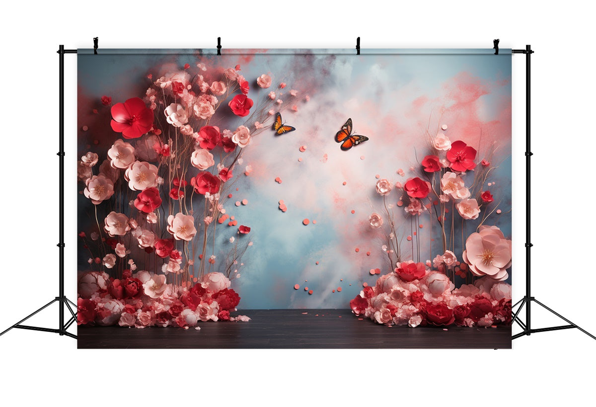 Maternity Photo Backdrops Butterfly Floral Fantasy Backdrop GTY2-33