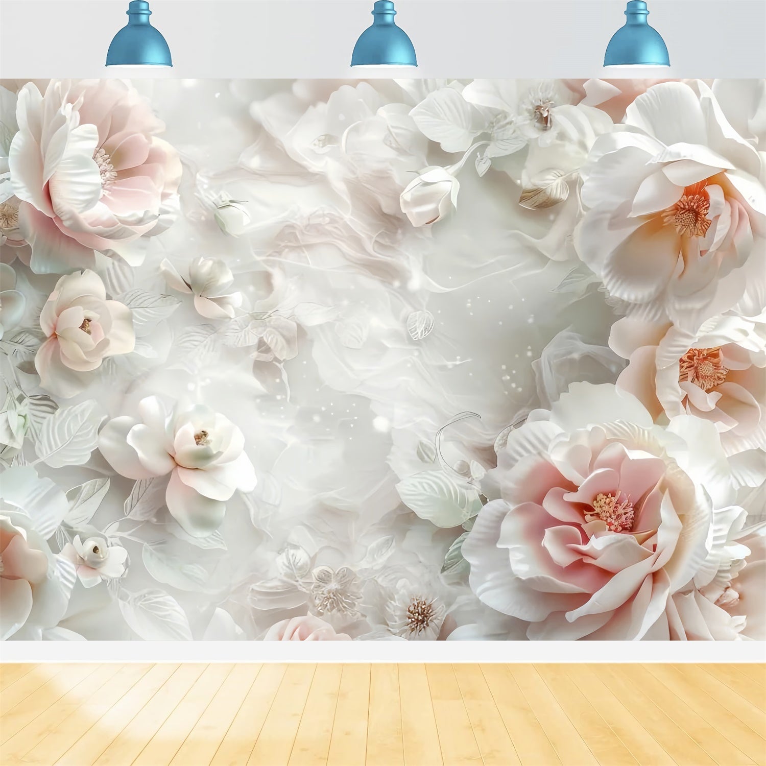 Maternity Backdrop Soft Romantic Floral Fantasy Backdrop GTY2-34