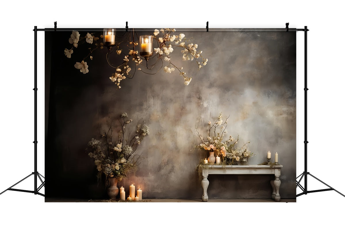 Backdrops For Maternity Photos Warm Candlelit Floral Backdrop GTY2-45