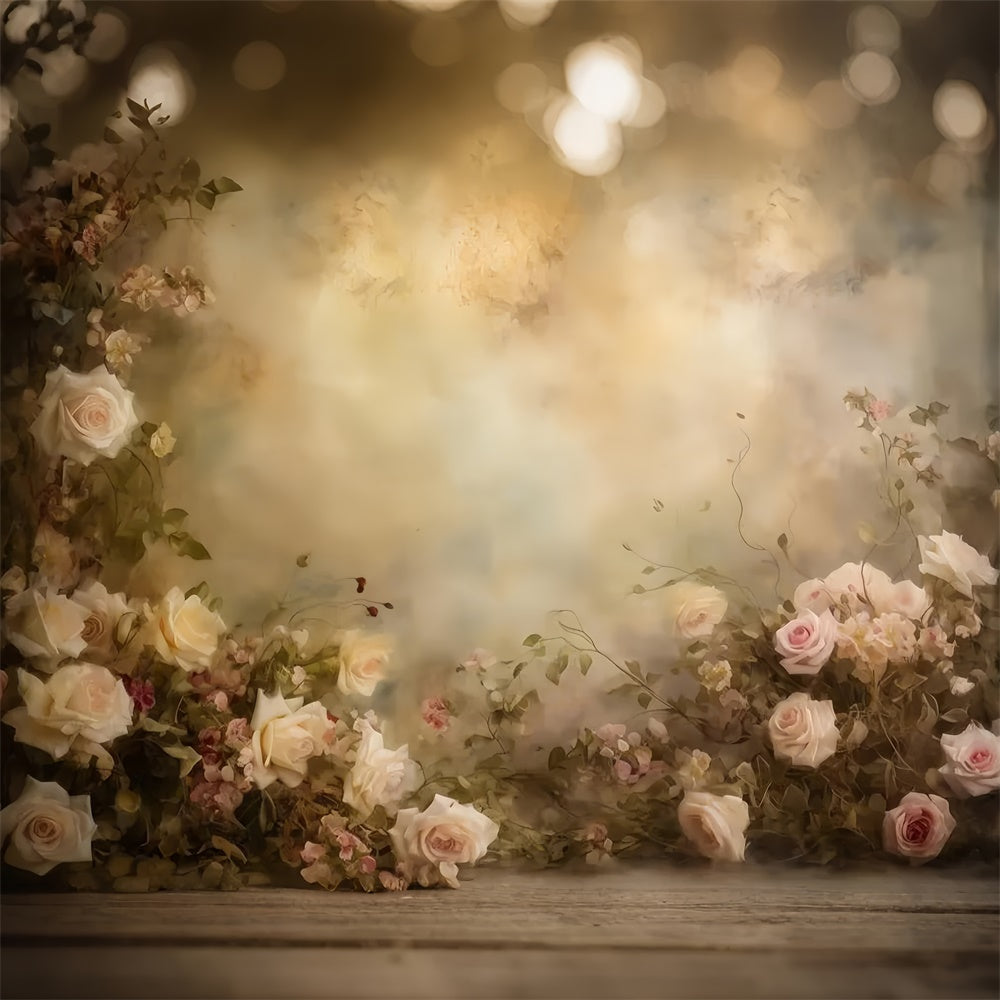 Maternity Photo Backdrops Vintage Blush Floral Elegance Backdrop GTY2-47