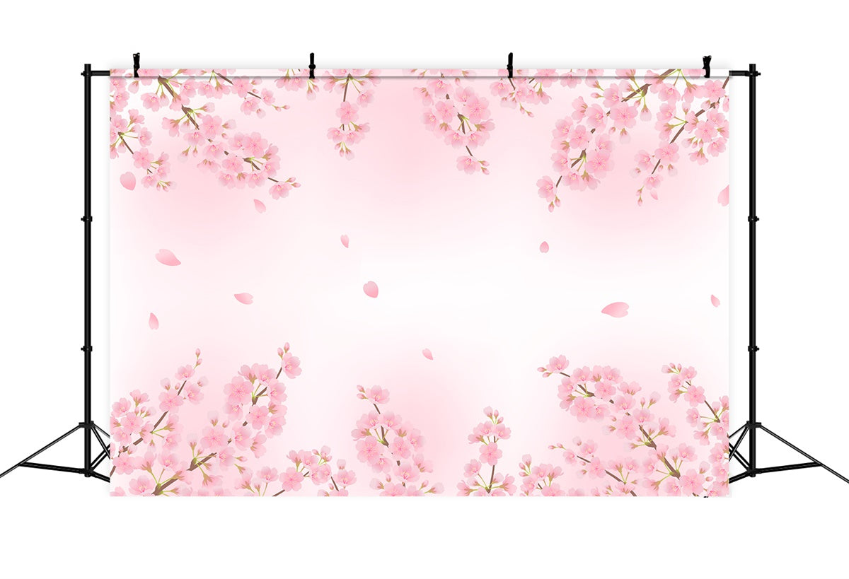 Backdrops For Maternity Photos Delicate Cherry Blossoms Backdrop GTY2-49