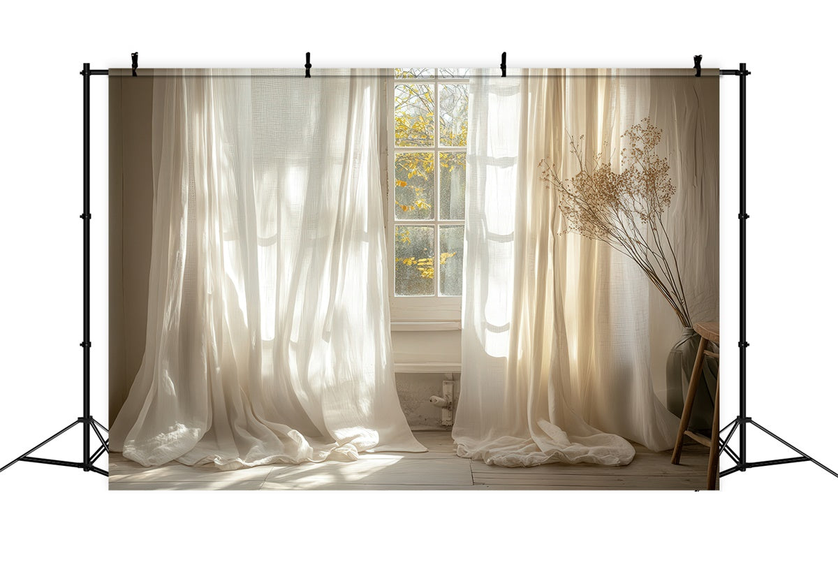 Backdrops For Maternity Photos Sunlit Sheer Curtain Backdrop GTY2-52