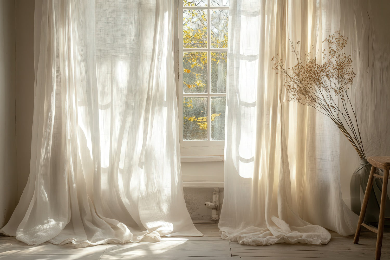 Backdrops For Maternity Photos Sunlit Sheer Curtain Backdrop GTY2-52