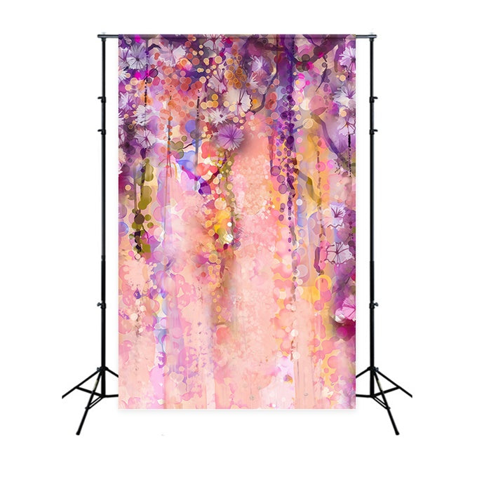 School Portrait Backdrops Pastel Blossom Fantasy Backdrop GTY3-108