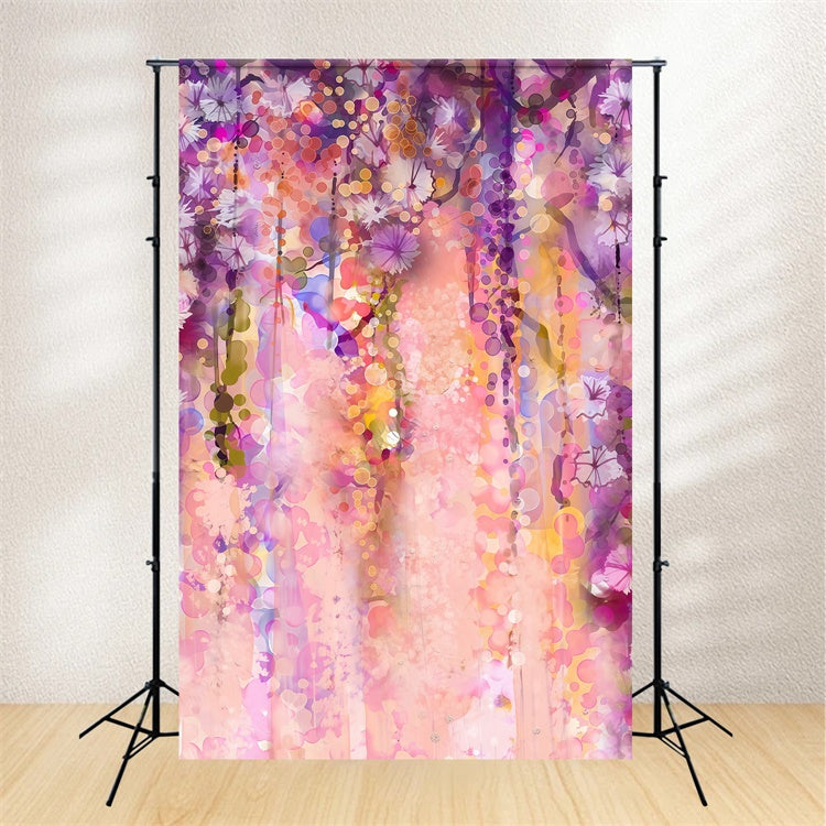 School Portrait Backdrops Pastel Blossom Fantasy Backdrop GTY3-108