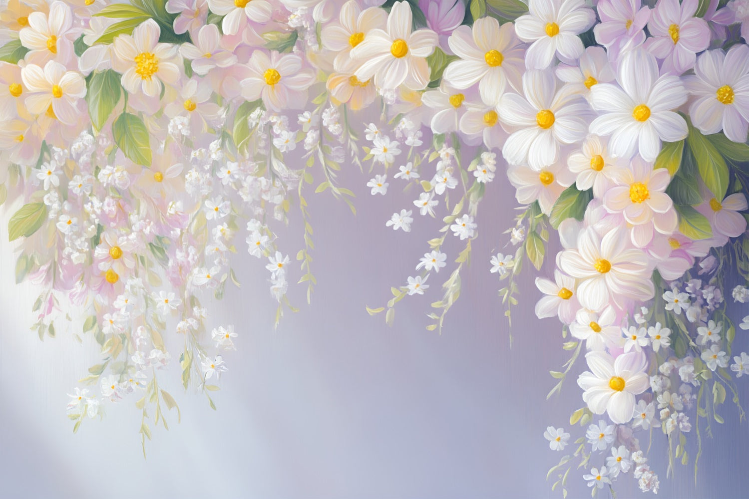 Spring Backdrops Hanging Blossoms Subtle Light Backdrop LXX1-111