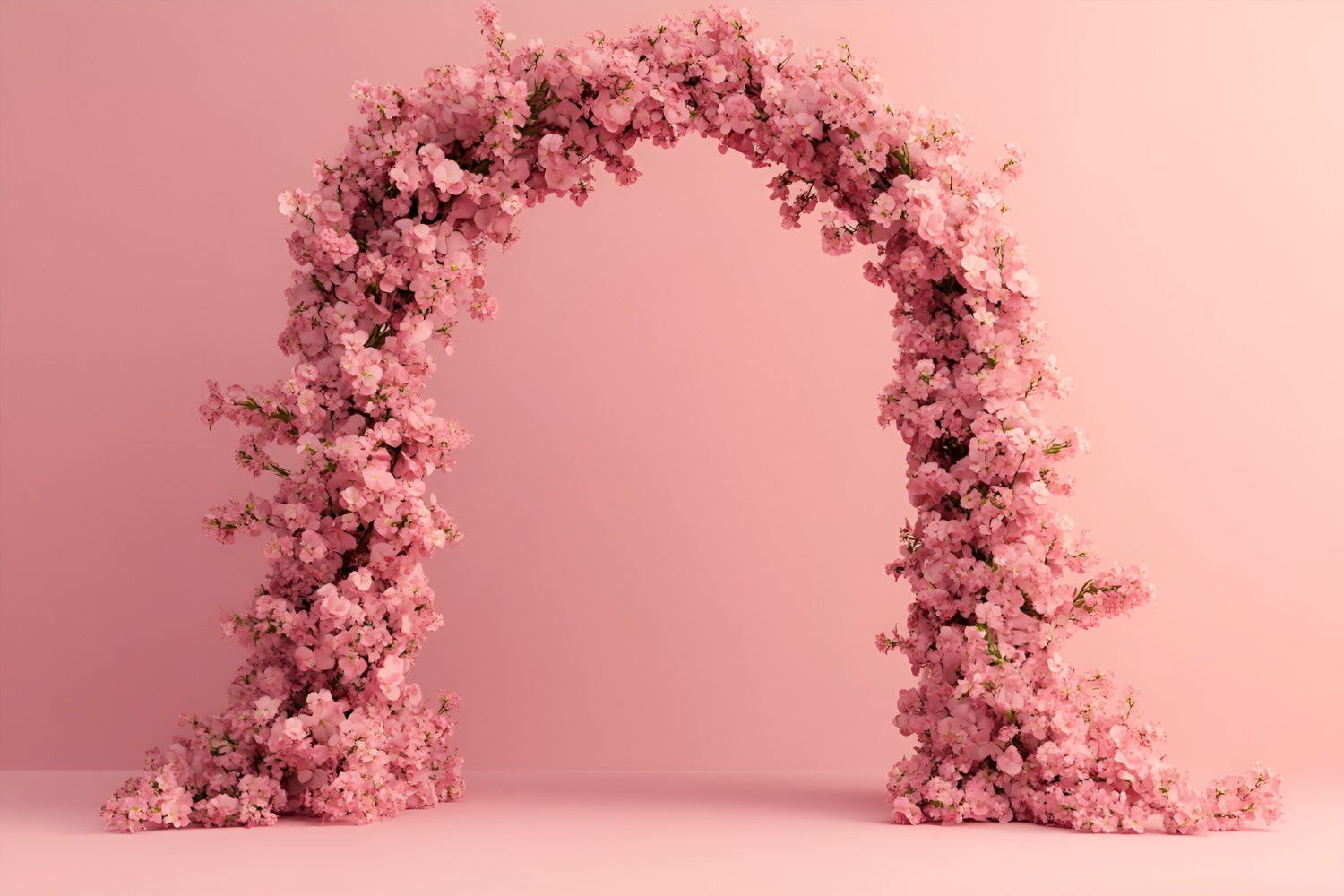 Spring Flower Backdrop Pink Cherry Flower Arch Backdrop LXX1-123