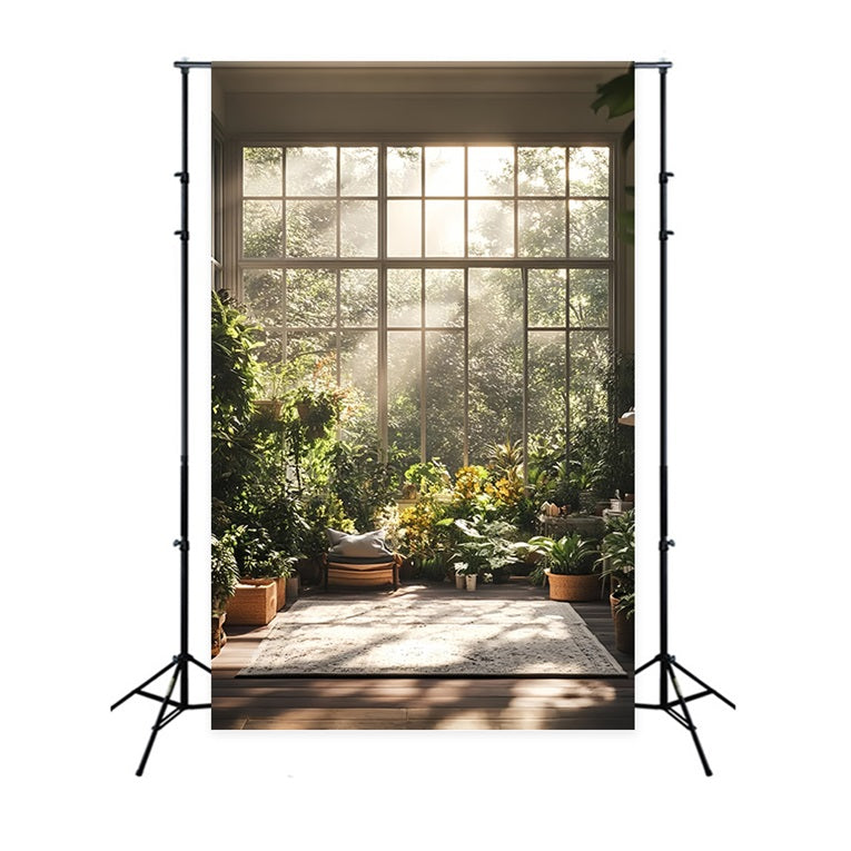 Backdrops Spring Sunlight Windows Garden Room Backdrop LXX1-125