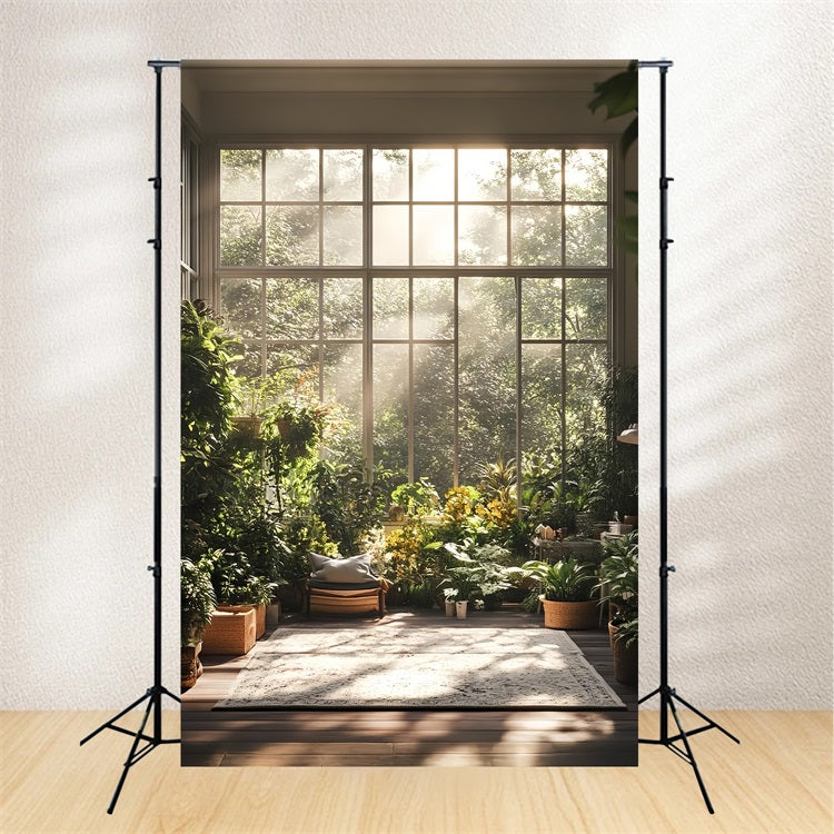 Backdrops Spring Sunlight Windows Garden Room Backdrop LXX1-125