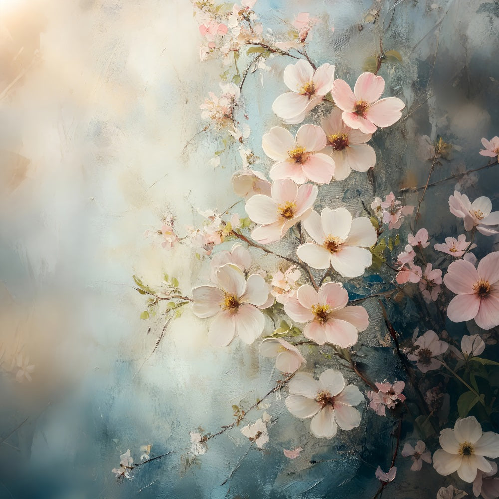 Photography Backdrops Spring Pastel Floral Art Backdrop LXX1-137