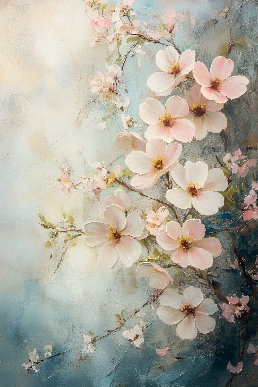 Photography Backdrops Spring Pastel Floral Art Backdrop LXX1-137