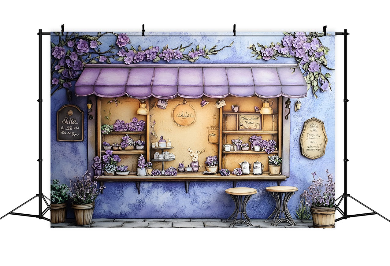 Spring Photography Backdrops Charming Lavender Window Backdrop LXX1-147