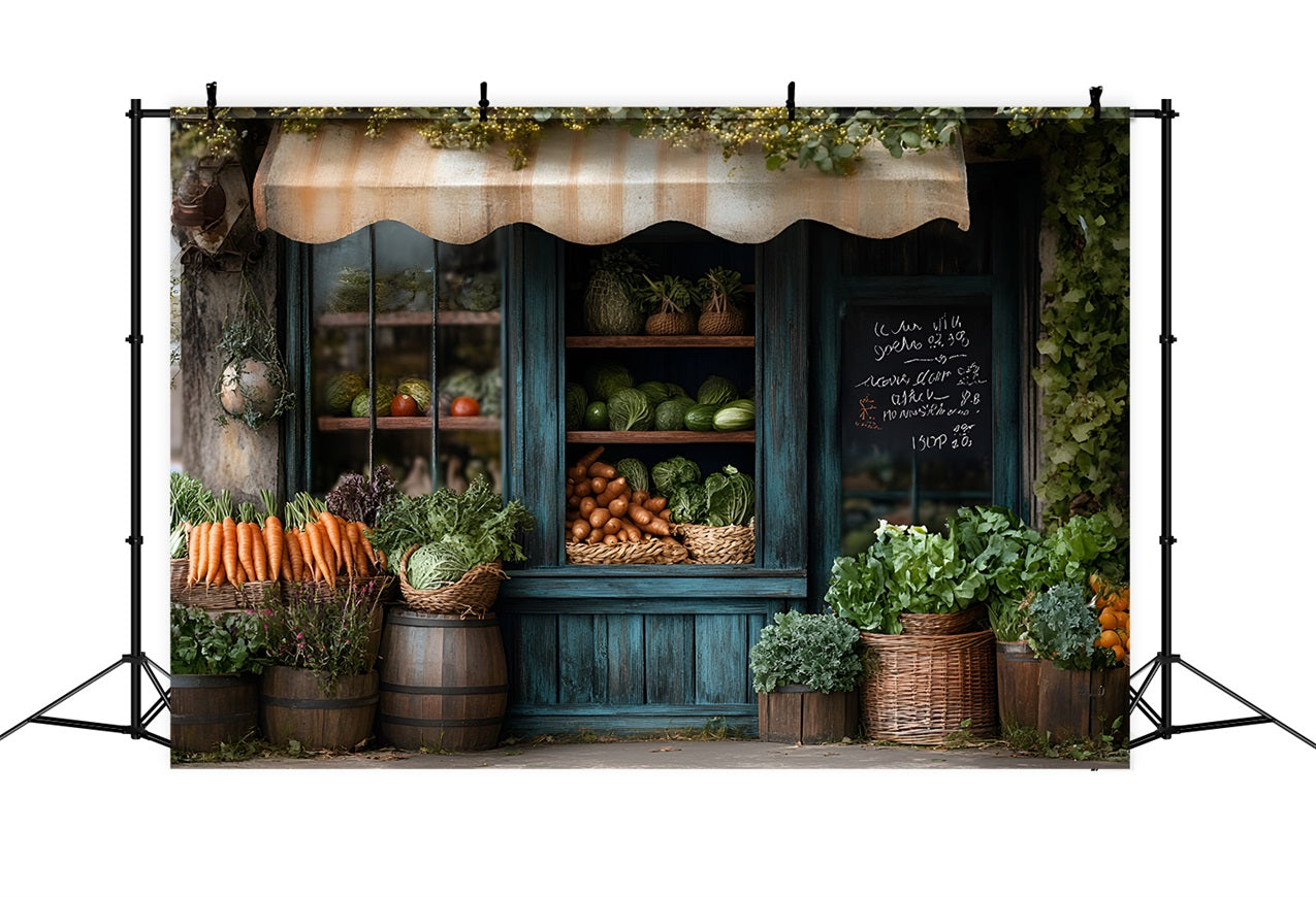 Spring Photography Backdrop Rustic Grocer Farm Window Backdrop LXX1-153