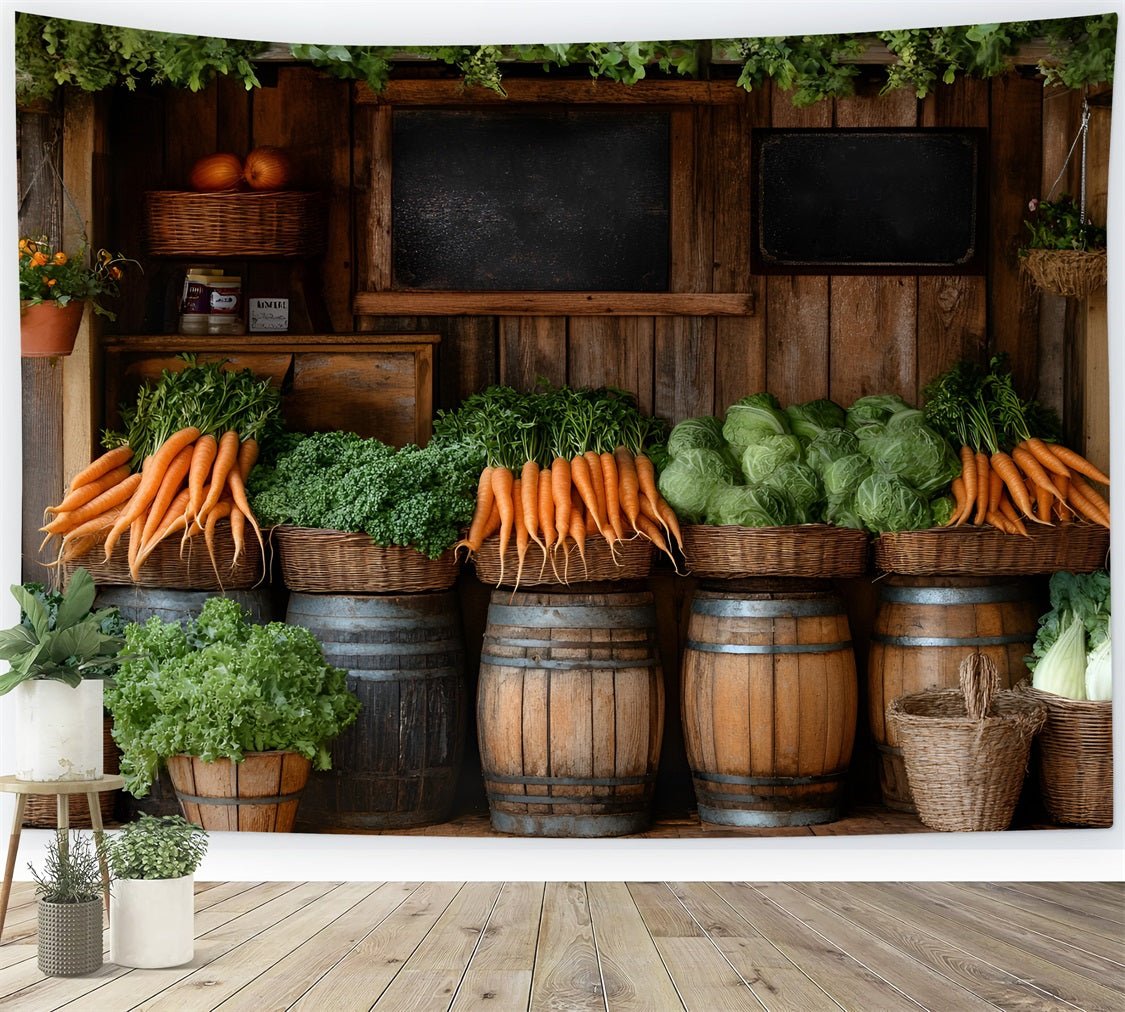 Photography Backdrops Spring Farmer's Barnyard Carrot Backdrop LXX1-154