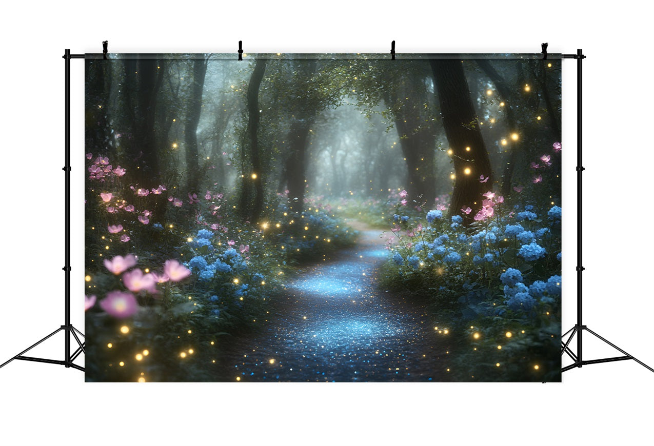 Spring Backdrops Sparkling Forest Petals Backdrop LXX1-167