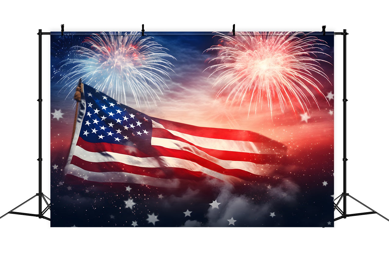 American Flag Backdrop Photography Radiant Sky Glory Backdrop LXX1-186