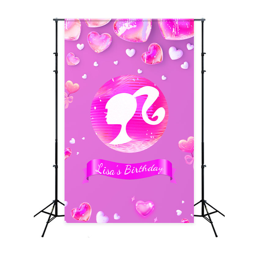 Custom Backdrops For Birthdays Barbie Lisa Event Backdrop LXX1-214