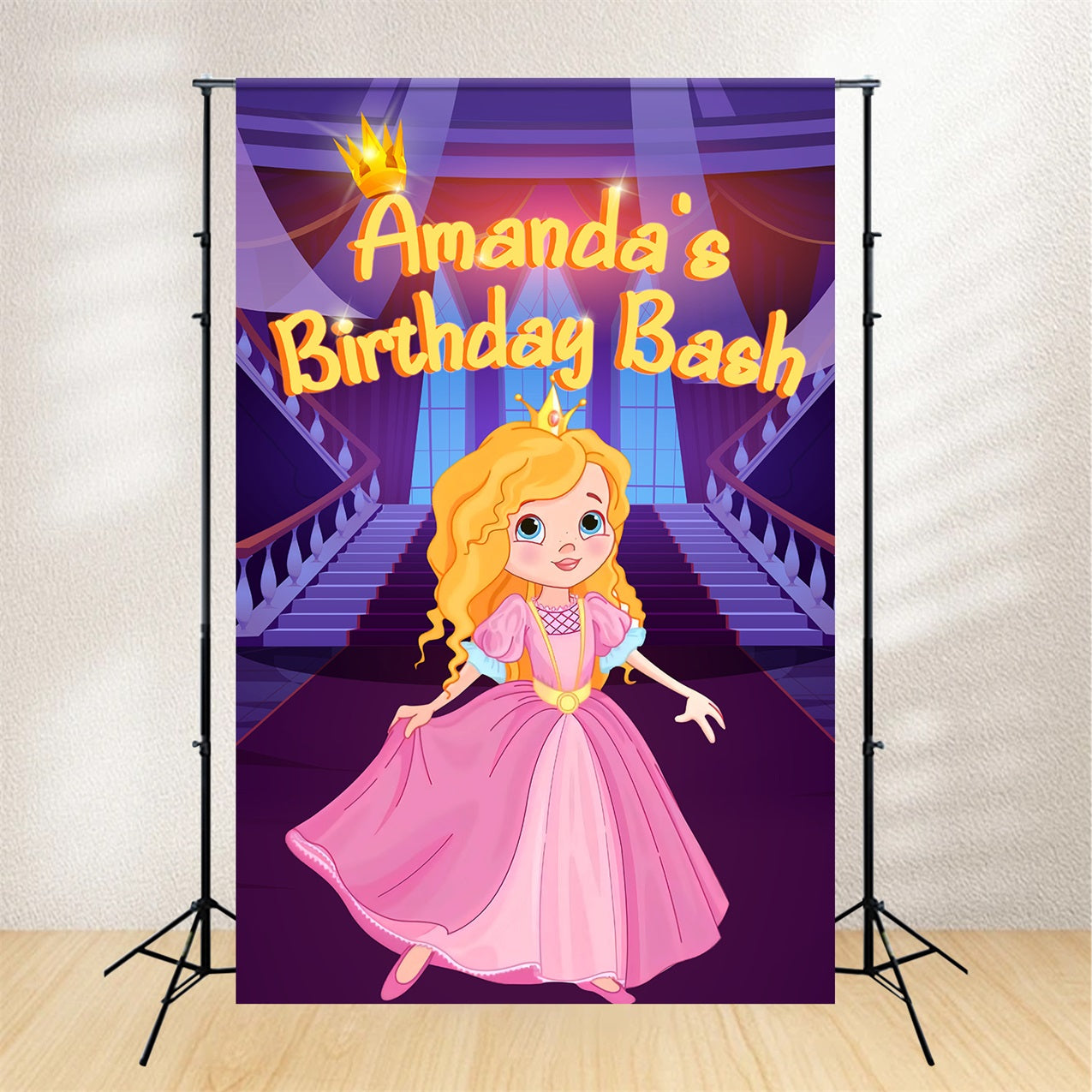 Personalized Birthday Backdrops Barbie Amanda Magical Backdrop LXX1-215