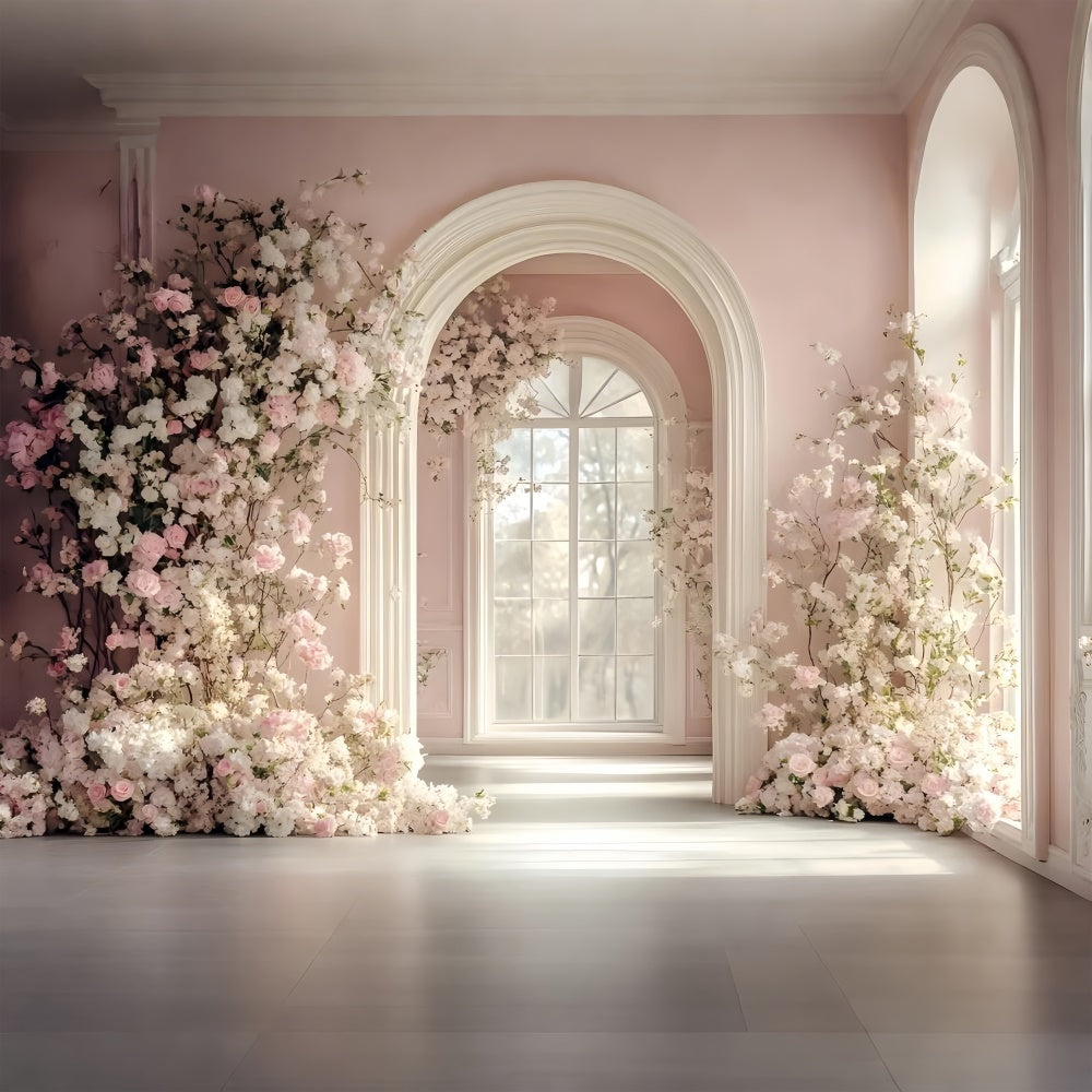 Backdrops For Pet Photography Pastel Flower Arch Backdrop LXX1-254