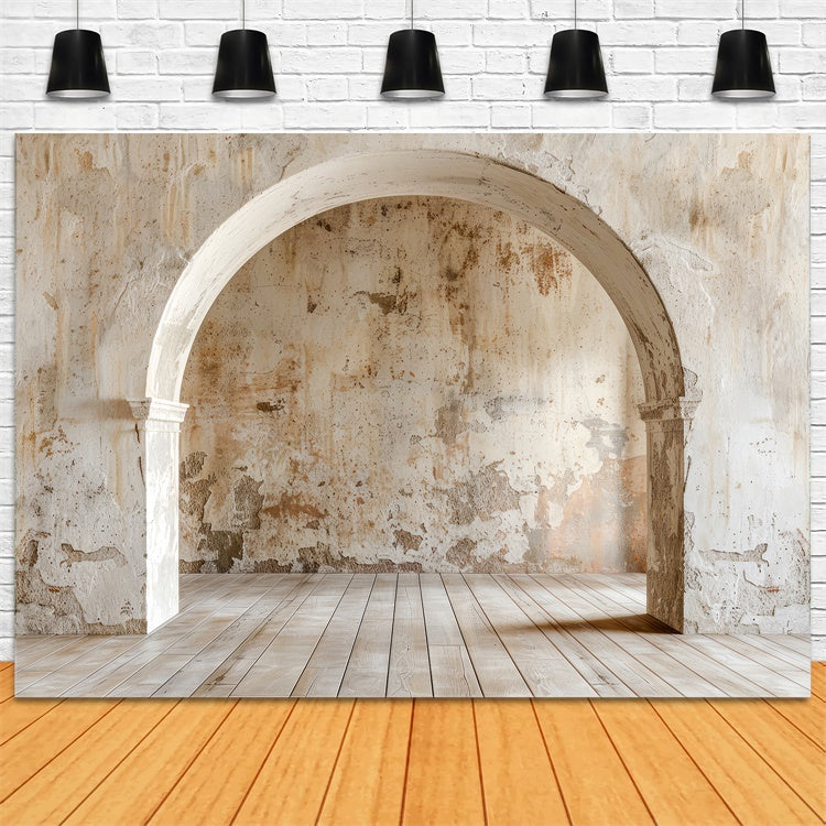 Pet Photography Backdrops Old Wall Rustic Arch Backdrop LXX1-256